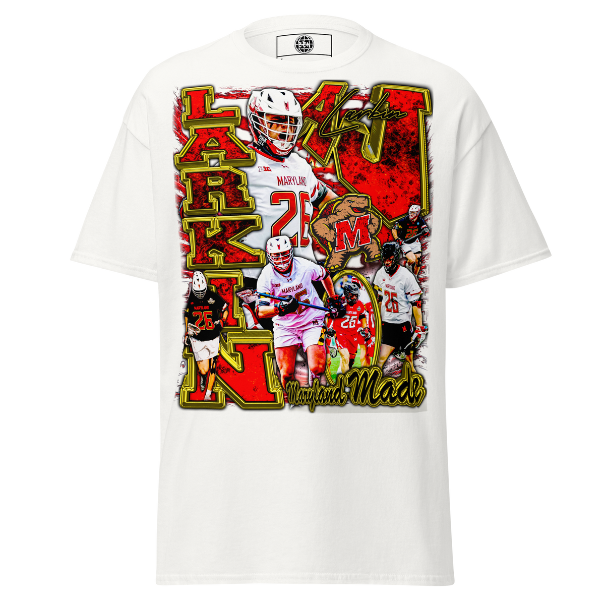 AJ Larkin Standard T-Shirt - White - Product mockup