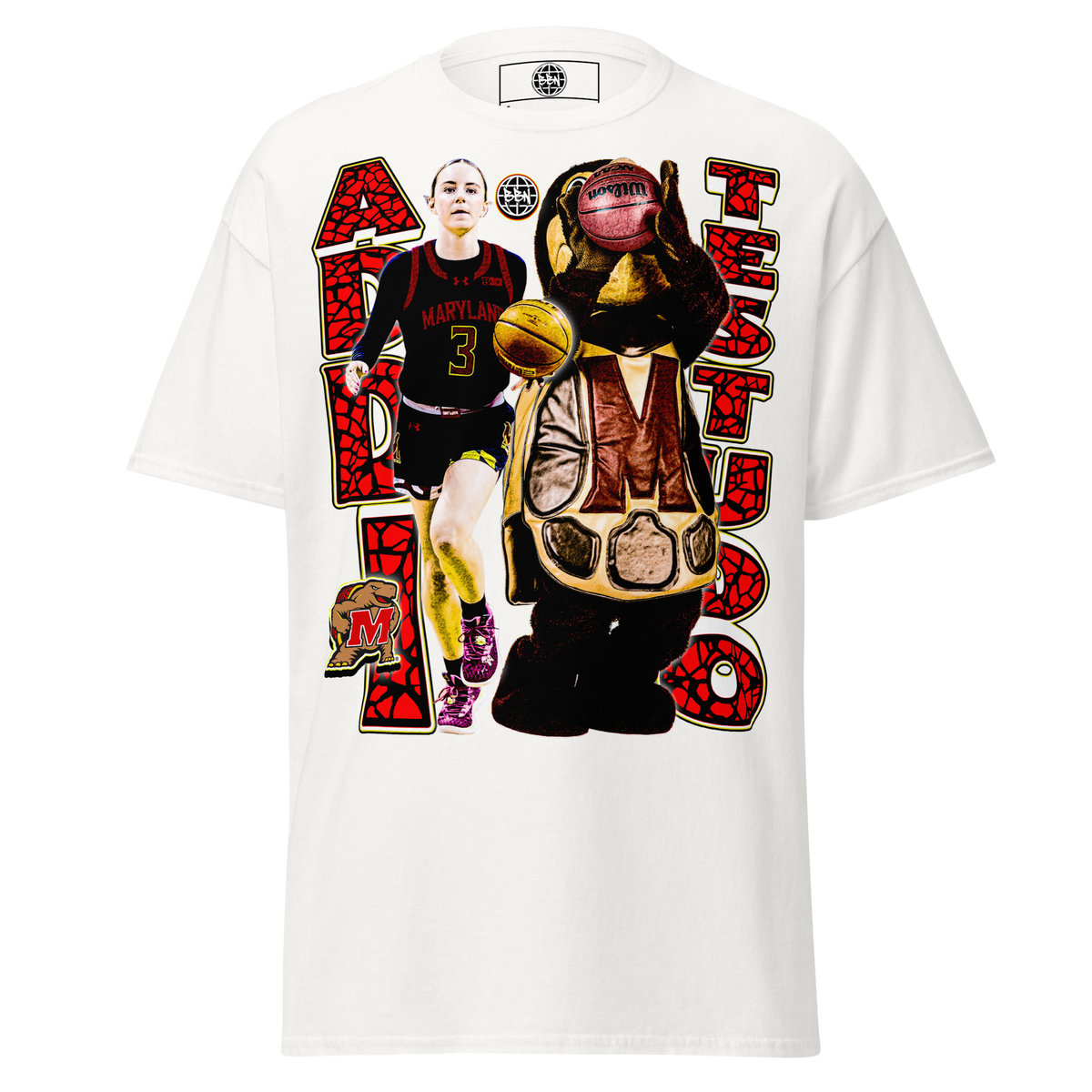 Mack X Testudo Graphic Tee 03 - White - Product mockup