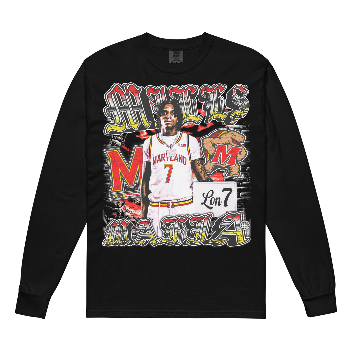 Mills Mafia Comfort Graphic Longsleeve 001 - Black - Product mockup