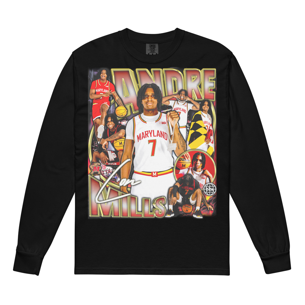Andre Mills Graphic Longsleeve 001 - Black