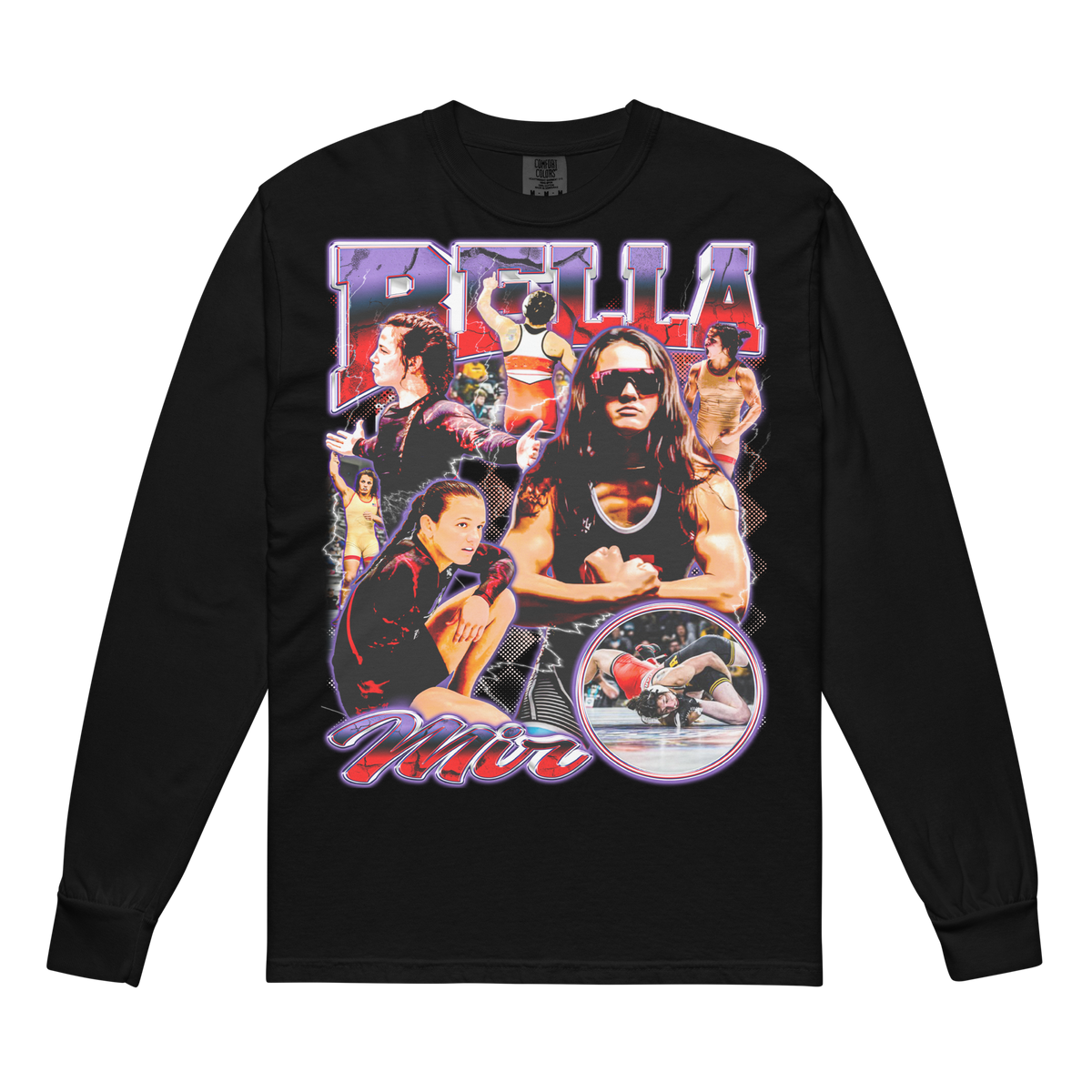 Bella Mir Comfort Longsleeve 002 - Black - Product mockup