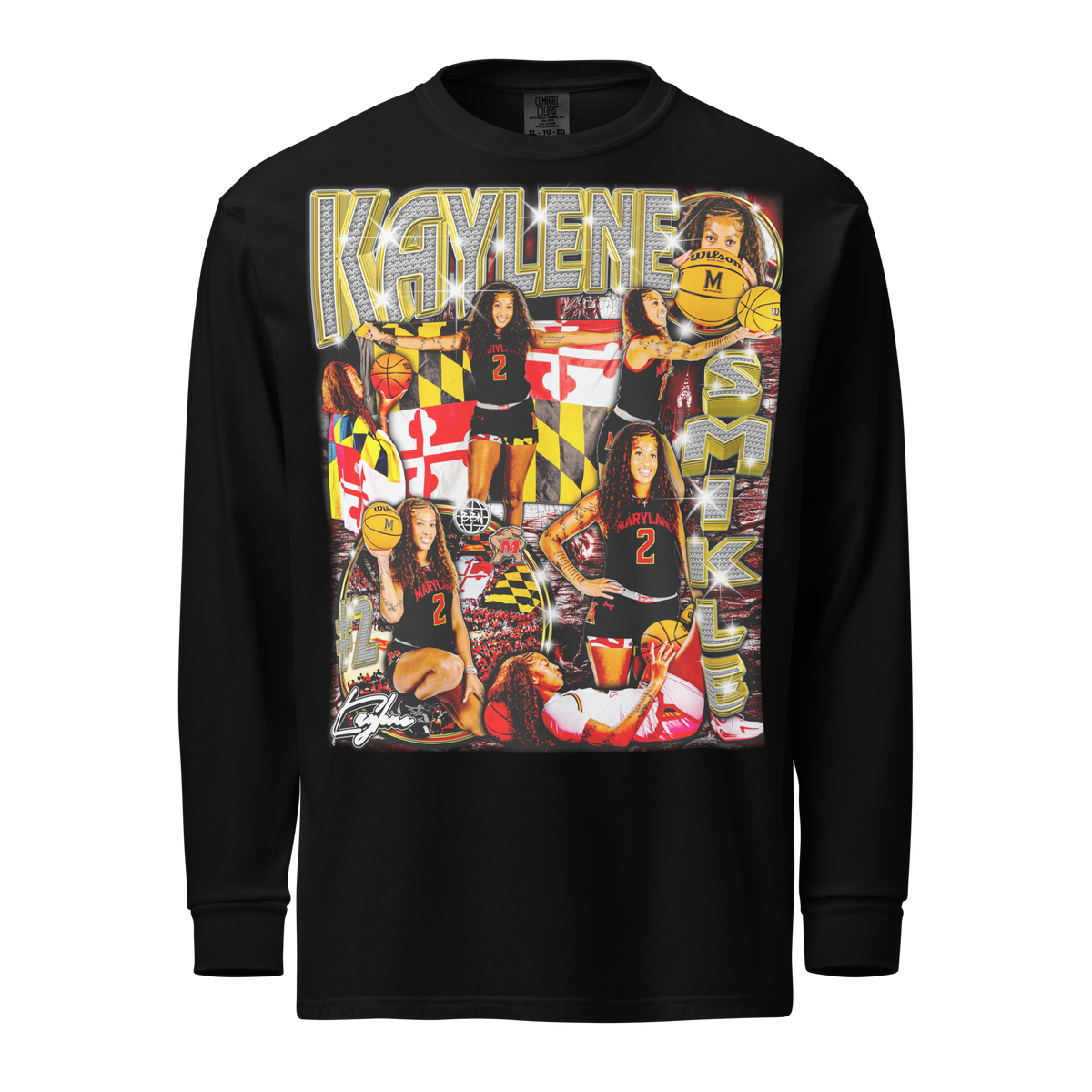 Kaylene Smikle Comfort Longsleeve Graphic 01 25-26' - Black - Product mockup