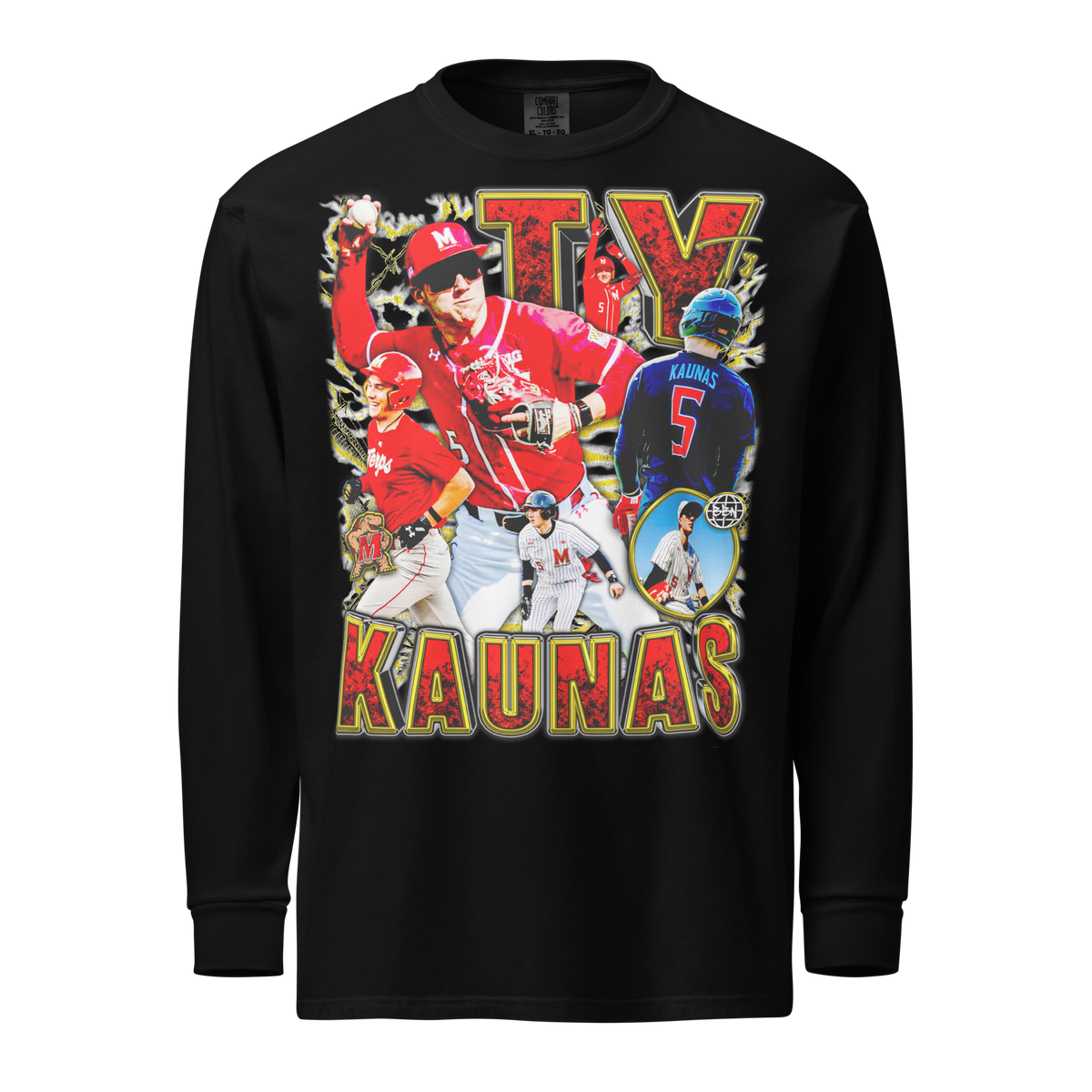 Ty Kaunas Comfort Long-sleeve Graphic 01 - Black - Product mockup