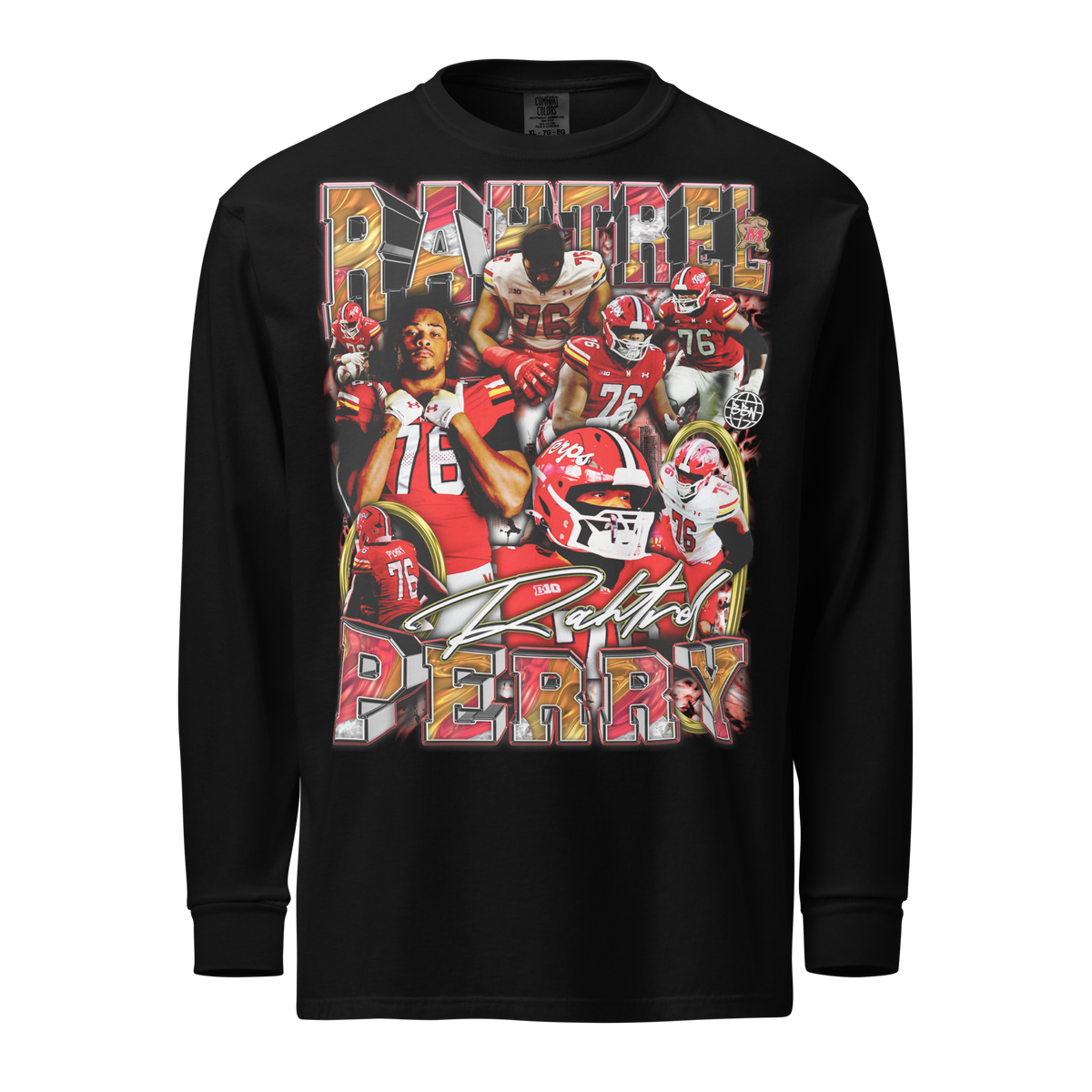 Rahtrel Perry 01 Comfort Longsleeve Tee - Black - Product mockup