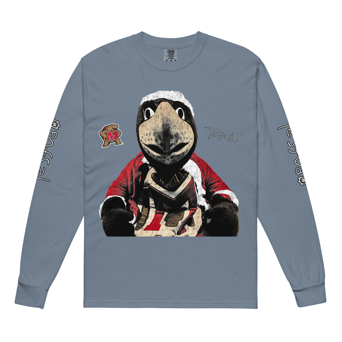 Testudo Comfort Longsleeve - Blue Jean - Product mockup