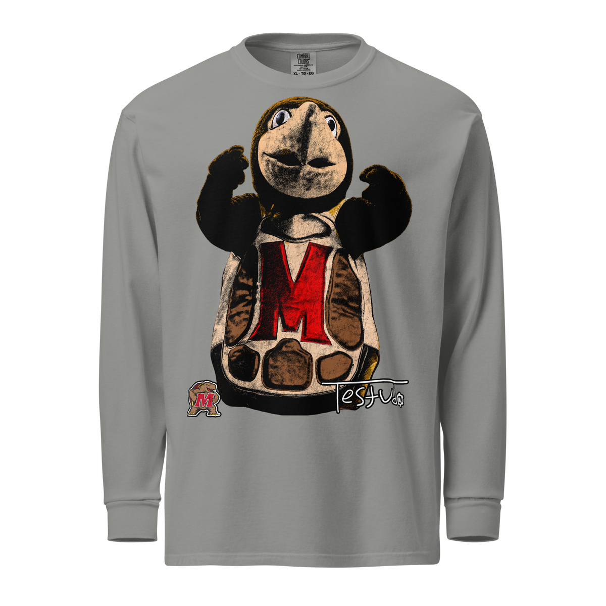 Testudo 02 Comfort Longsleeve - Grey - Product mockup