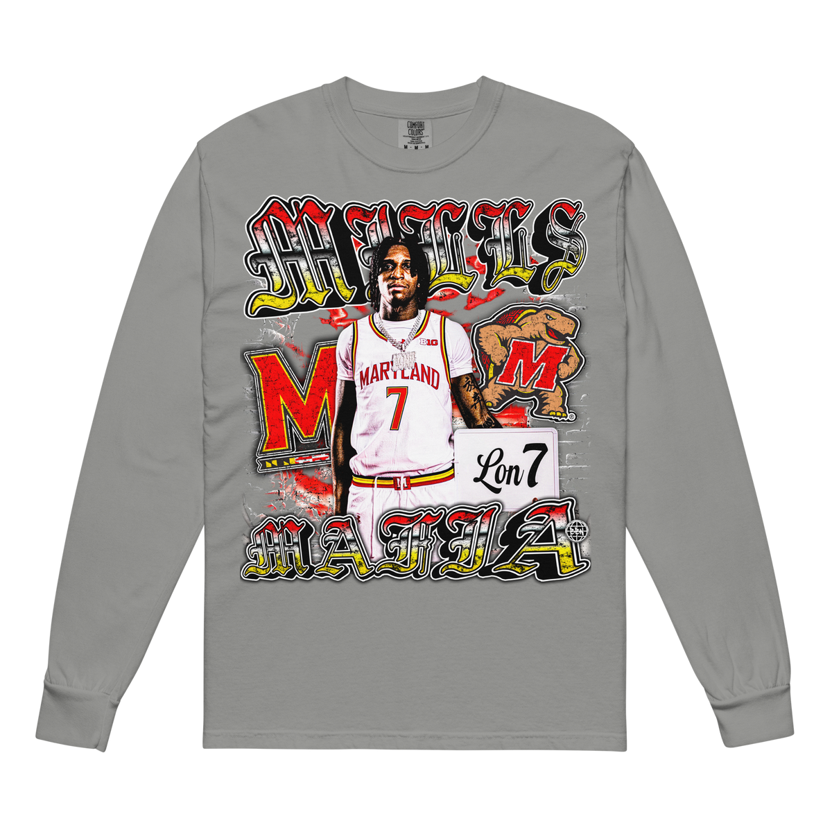 Mills Mafia Comfort Graphic Longsleeve 001 - Grey - Product mockup