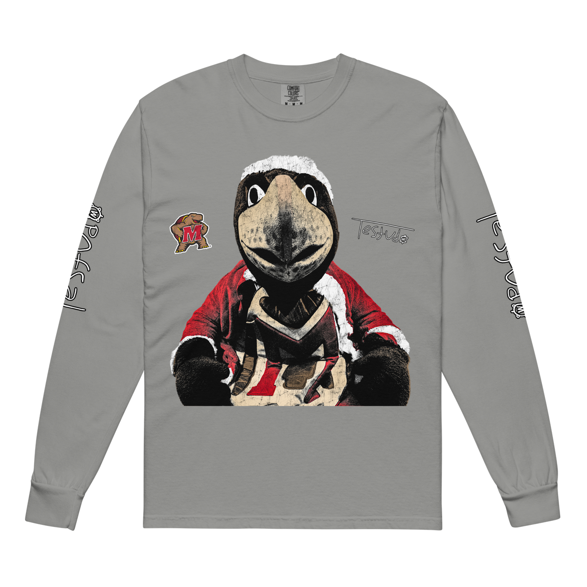 Testudo Comfort Longsleeve - Grey - Product mockup