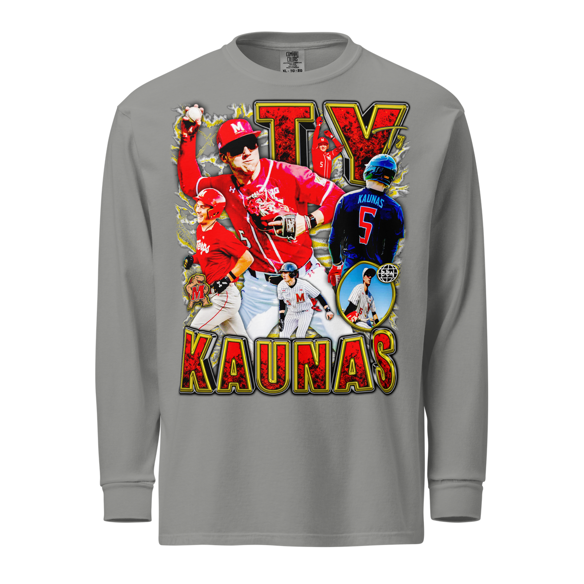 Ty Kaunas Comfort Long-sleeve Graphic 01 - Grey - Product mockup