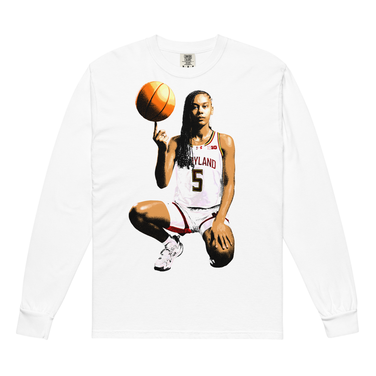 Ava McKennie Toon Comfort Longsleeve - White - Product mockup