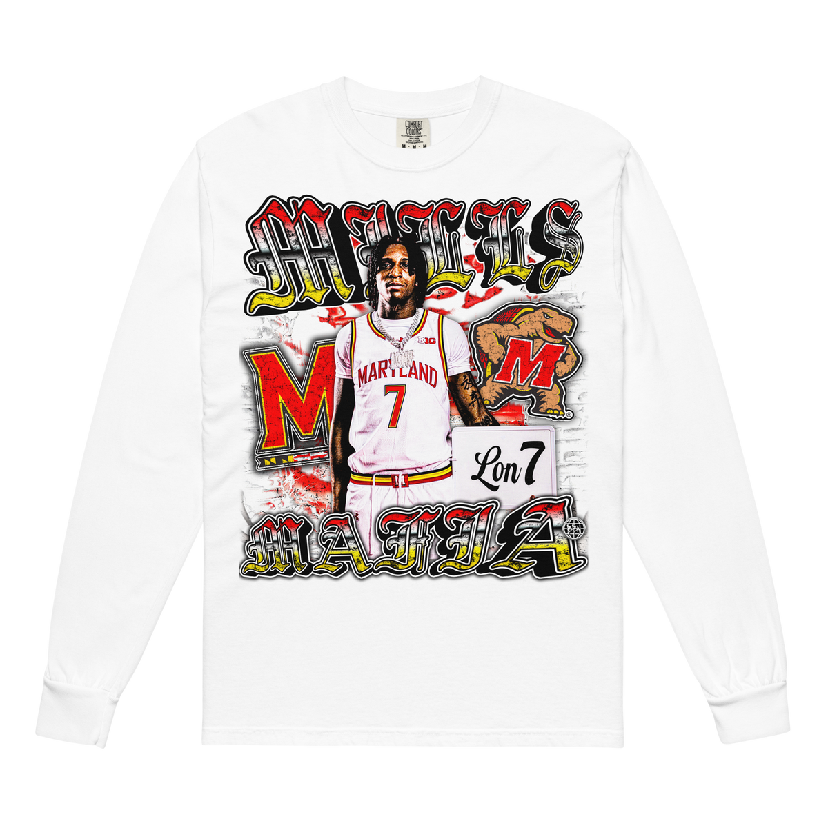 Mills Mafia Comfort Graphic Longsleeve 001 - White - Product mockup