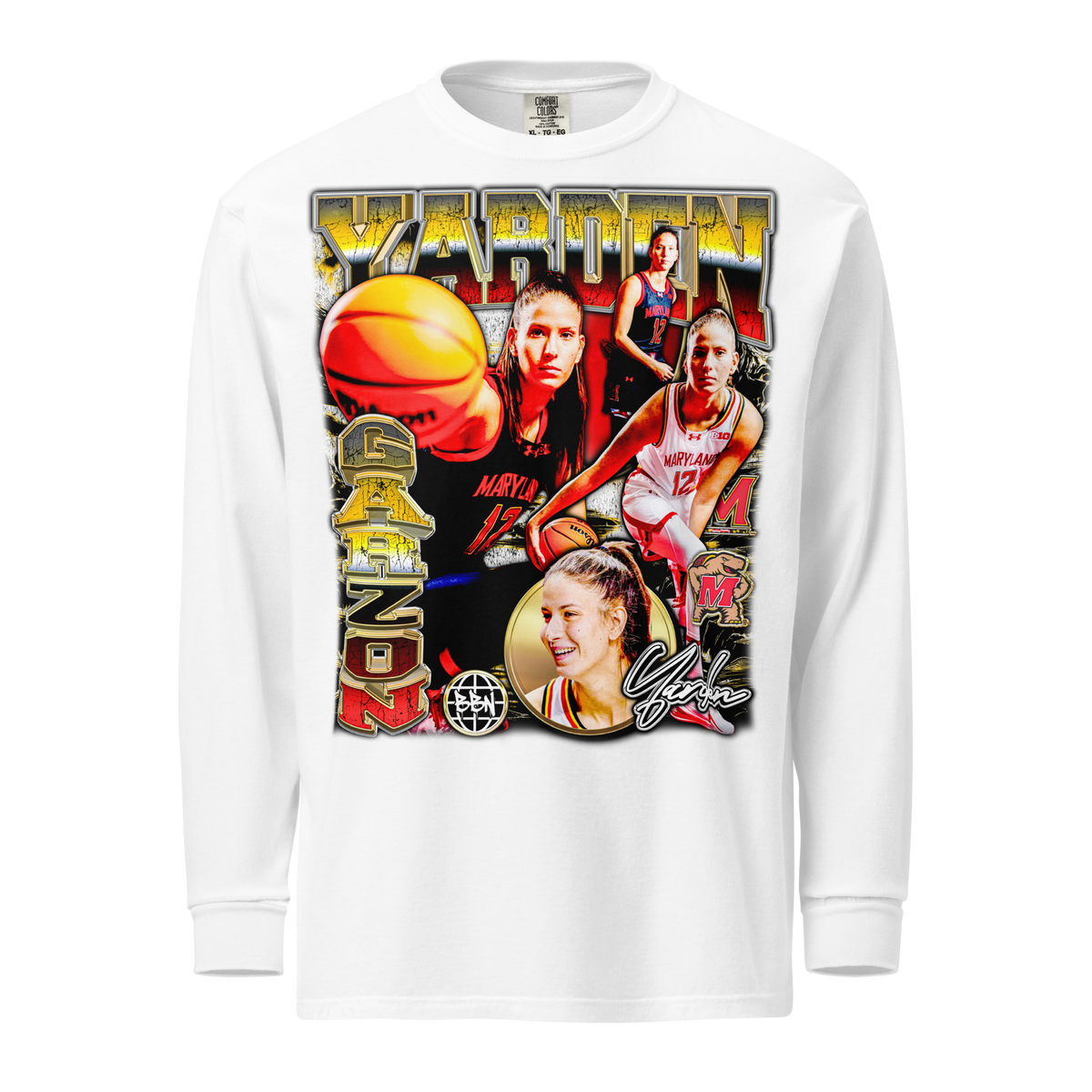 Yarden Garzon Comfort Longsleeve - White - Product mockup