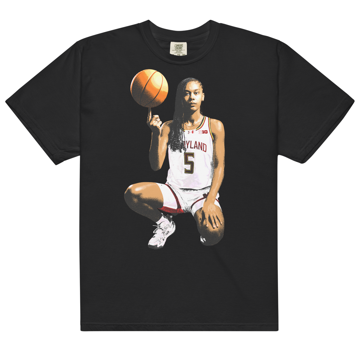 Ava McKennie Comfort Toon Graphic Tee - Black - Product mockup