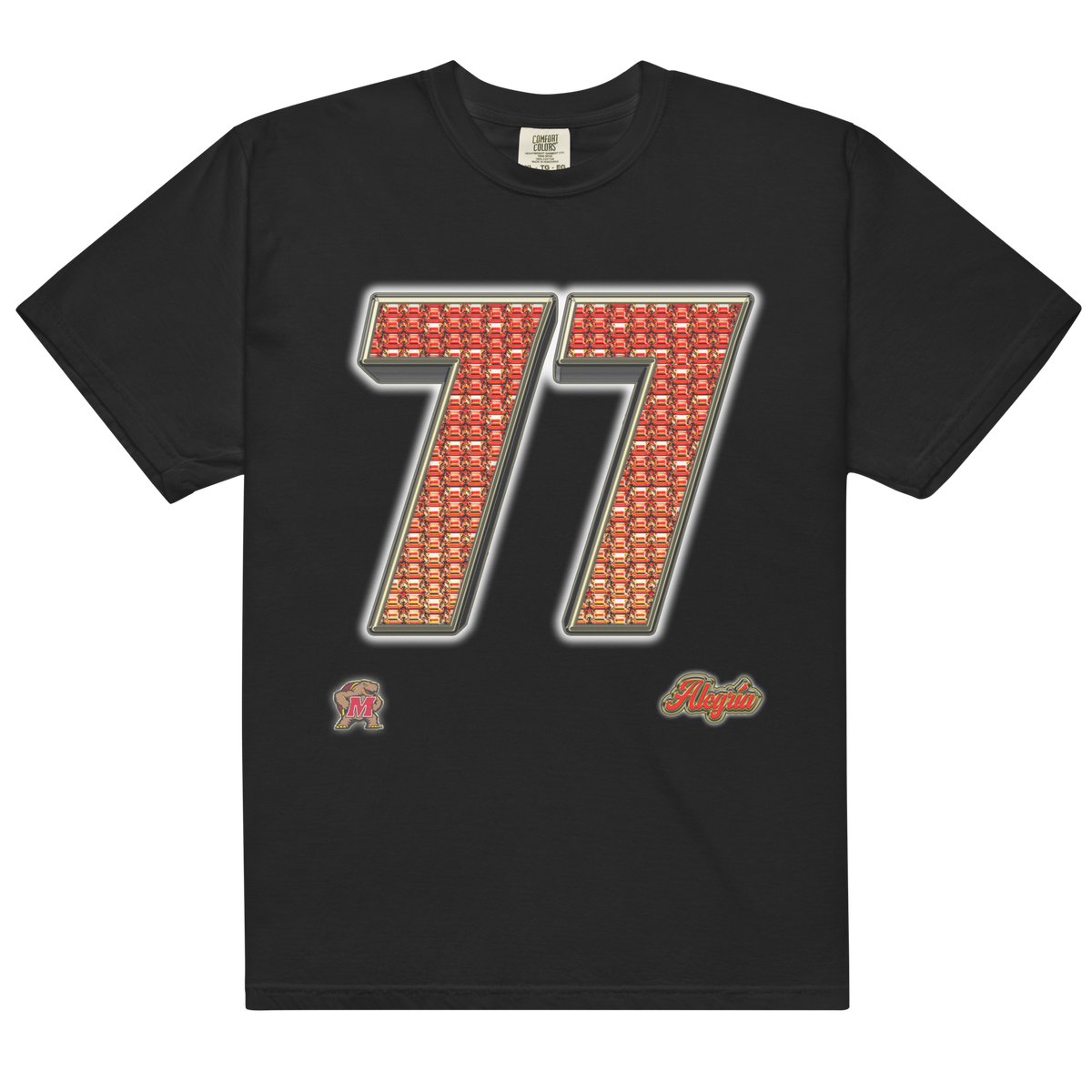 Stephane Njike "77" Comfort Tee - Black - Product mockup