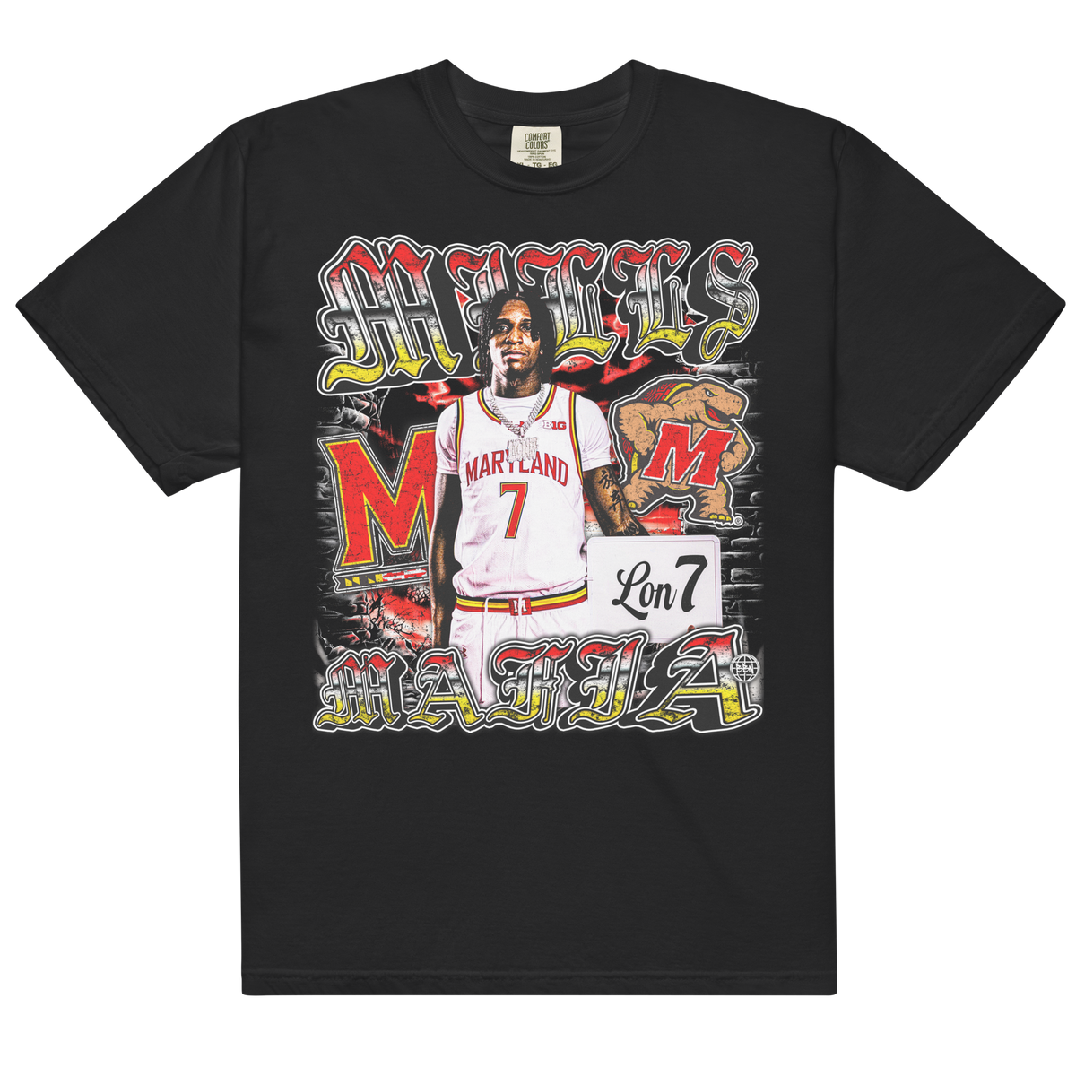 Mills Mafia Comfort Graphic Tee 001 - Black - Product mockup