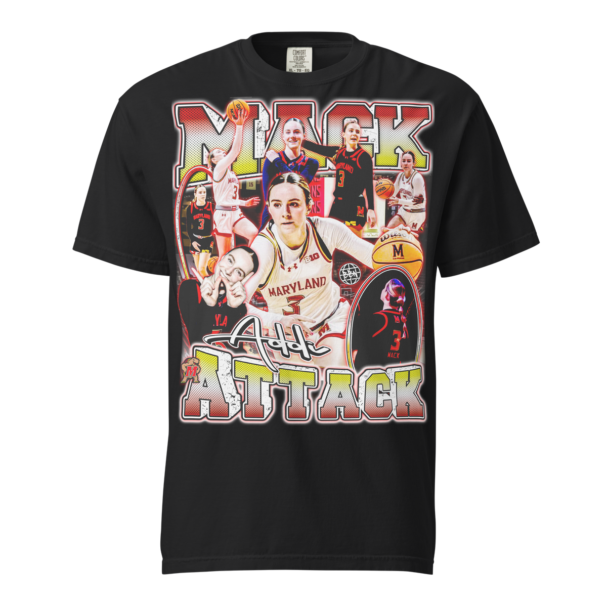 Mack Attack Comfort T-Shirt 02 - Black - Product mockup