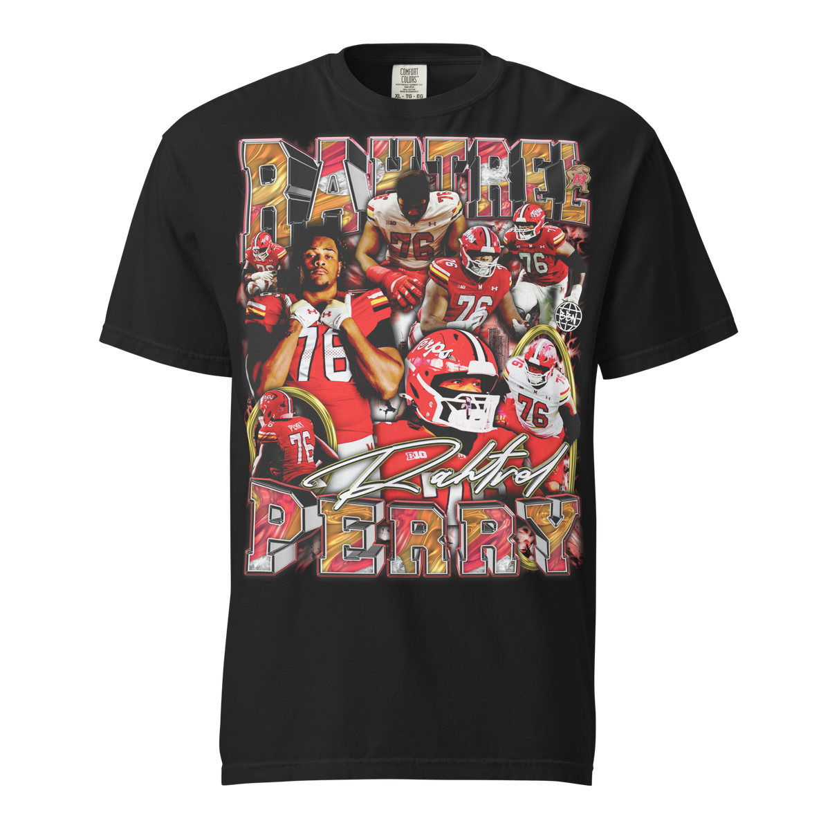Rahtrel Perry 01 Comfort Tee - Black - Product mockup