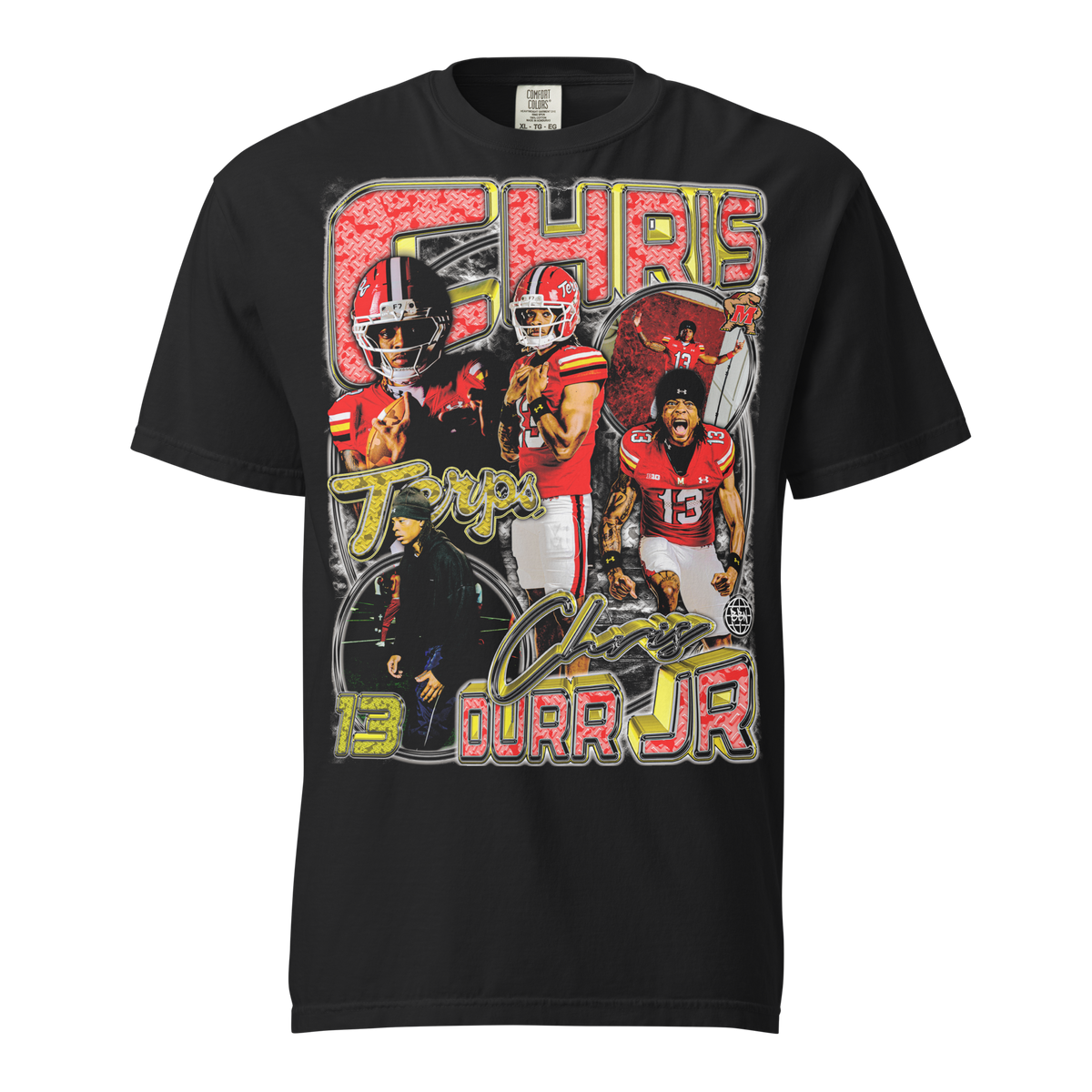 Chris Durr Jr Comfort Tee - Black - Product mockup