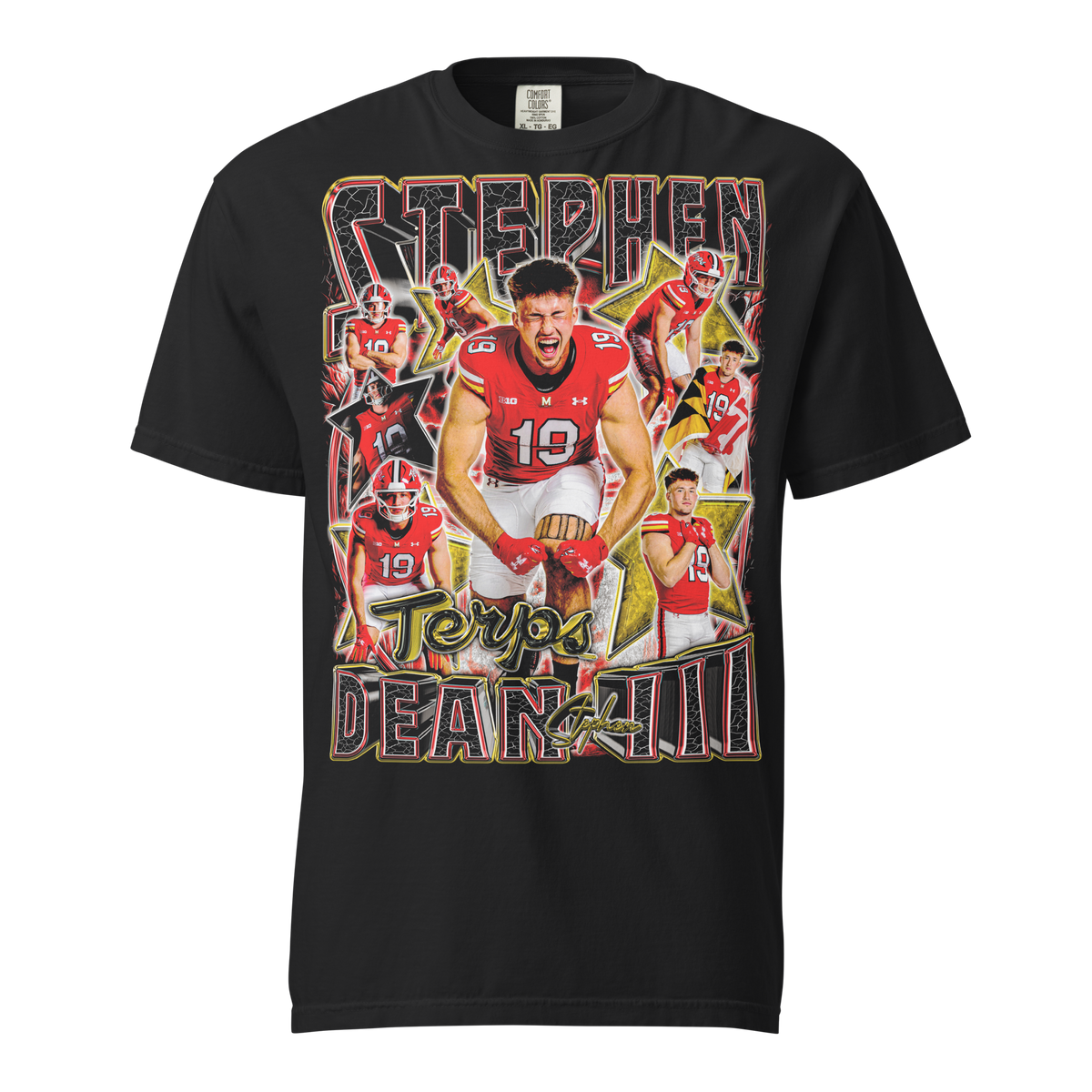 Stephen Dean III 01 Comfort Tee - Black - Product mockup