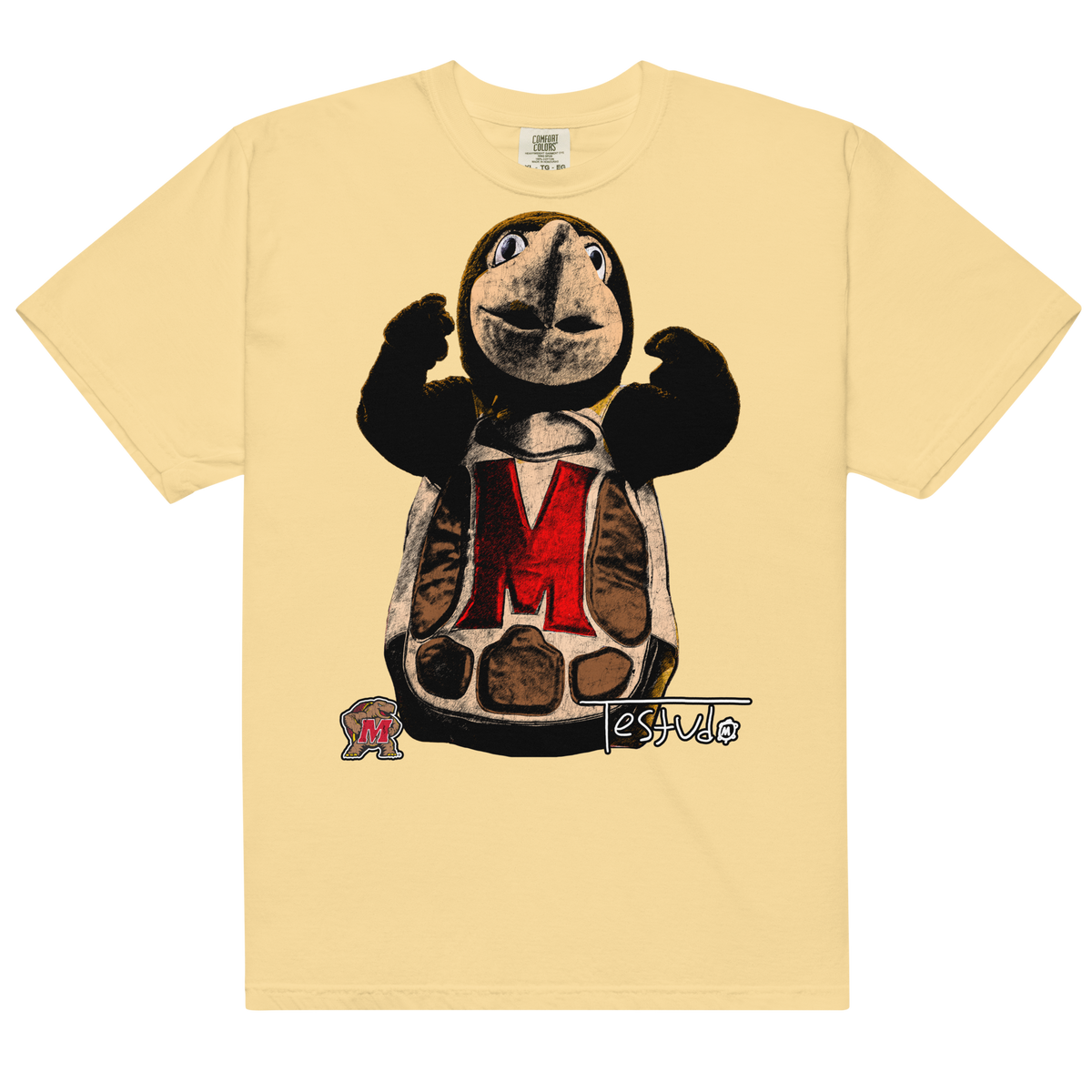 Testudo 02 Comfort T-Shirt - Butter - Product mockup