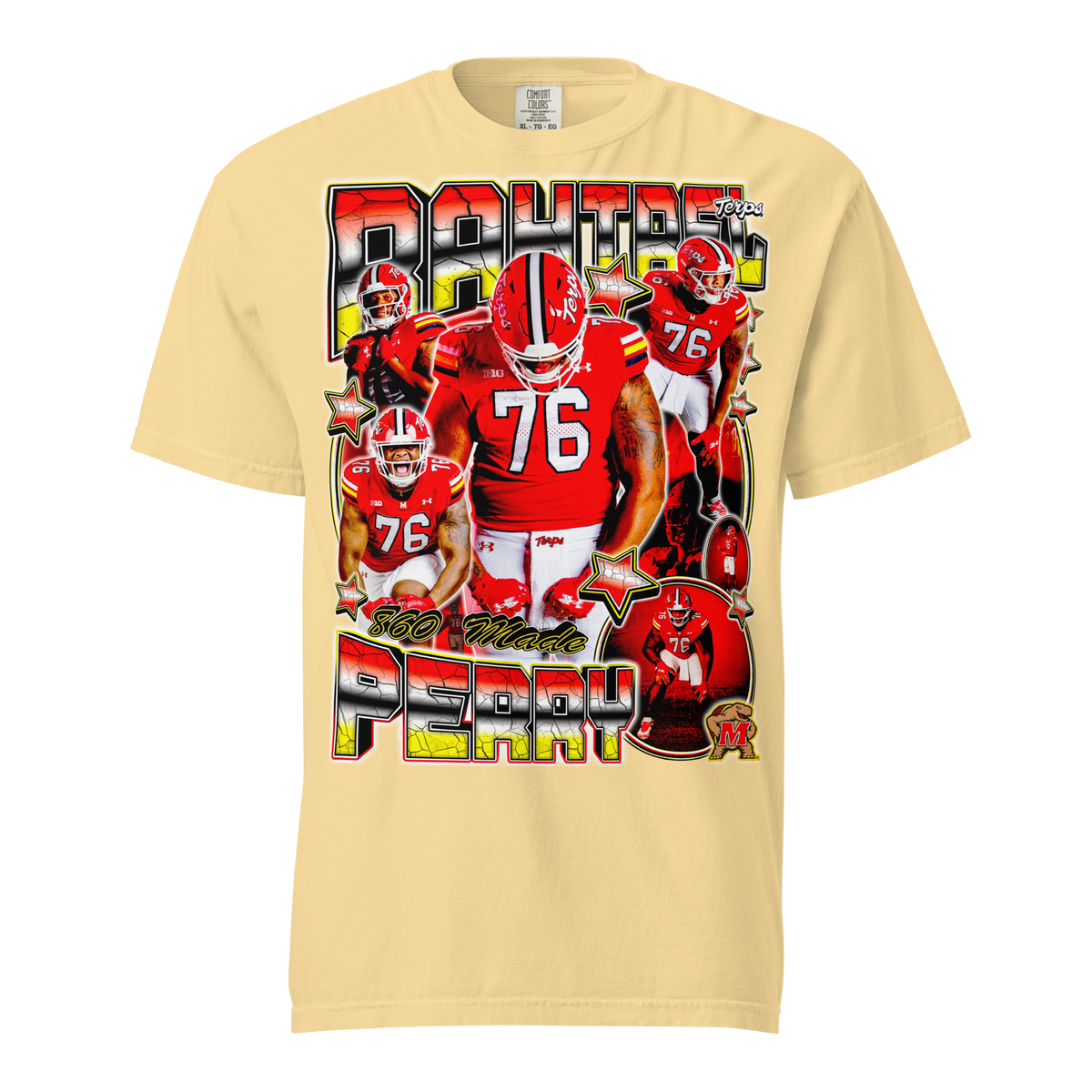 Rahtrel Perry 02 Comfort T-Shirt - Butter - Product mockup