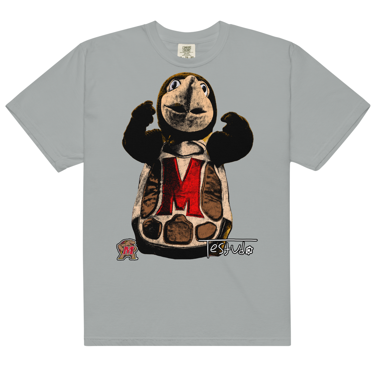 Testudo 02 Comfort T-Shirt - Granite - Product mockup