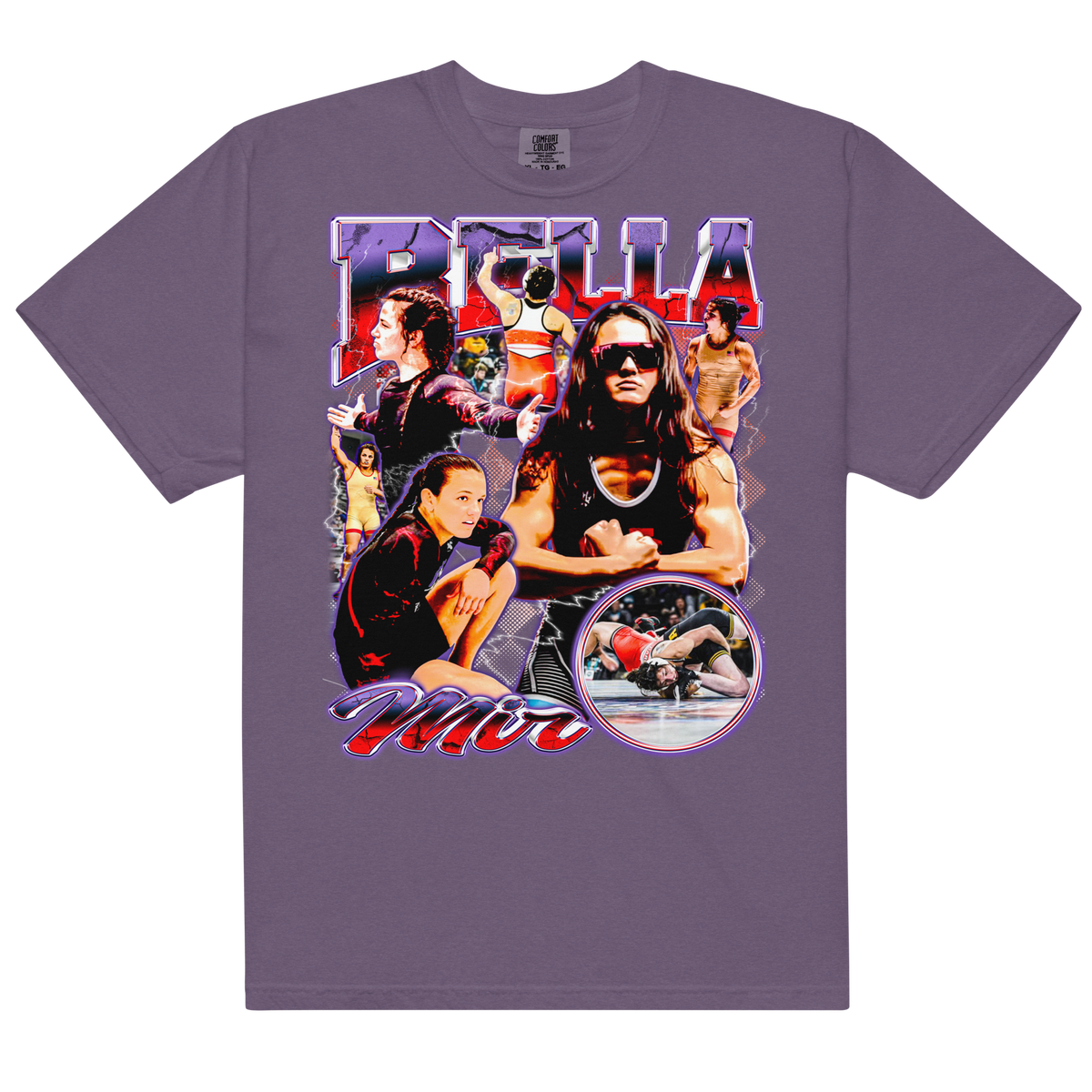 Bella Mir Comfort Graphic T-Shirt 002 - Grape - Product mockup