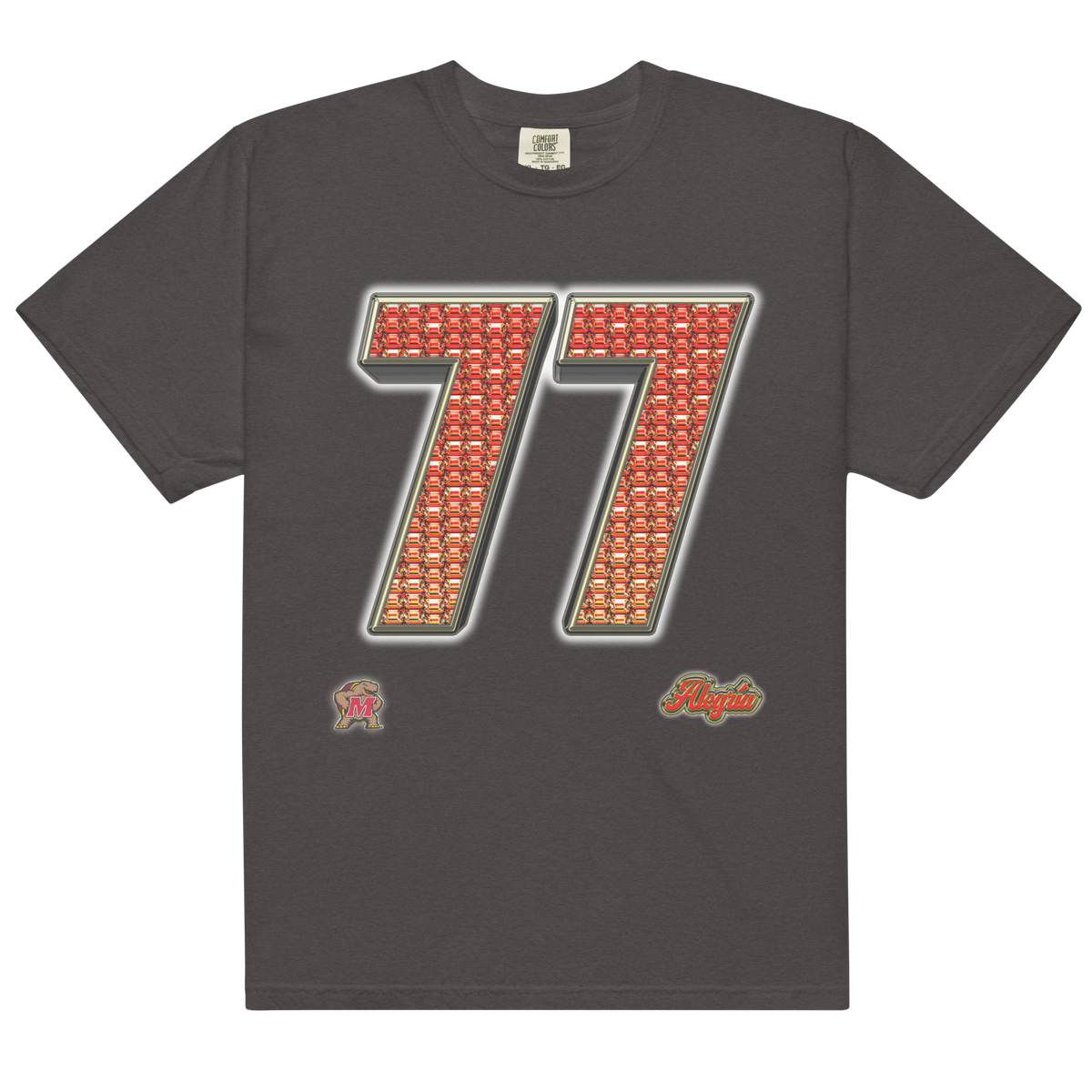 Stephane Njike "77" Comfort Tee - Graphite - Product mockup
