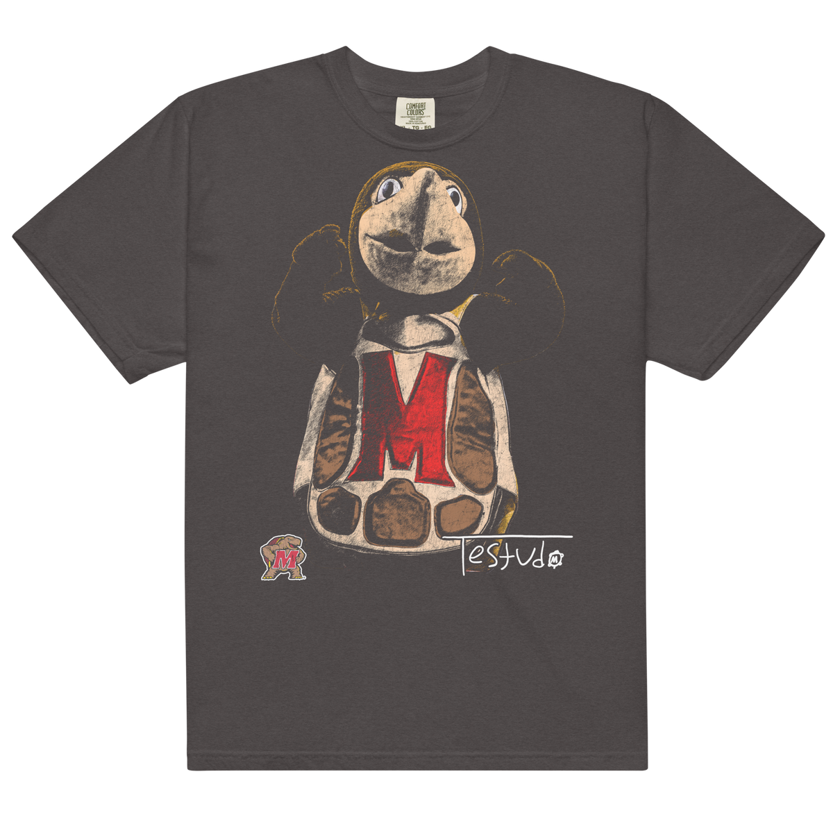 Tesudo 02 Dark Comfort T-Shirt - Graphite - Product mockup