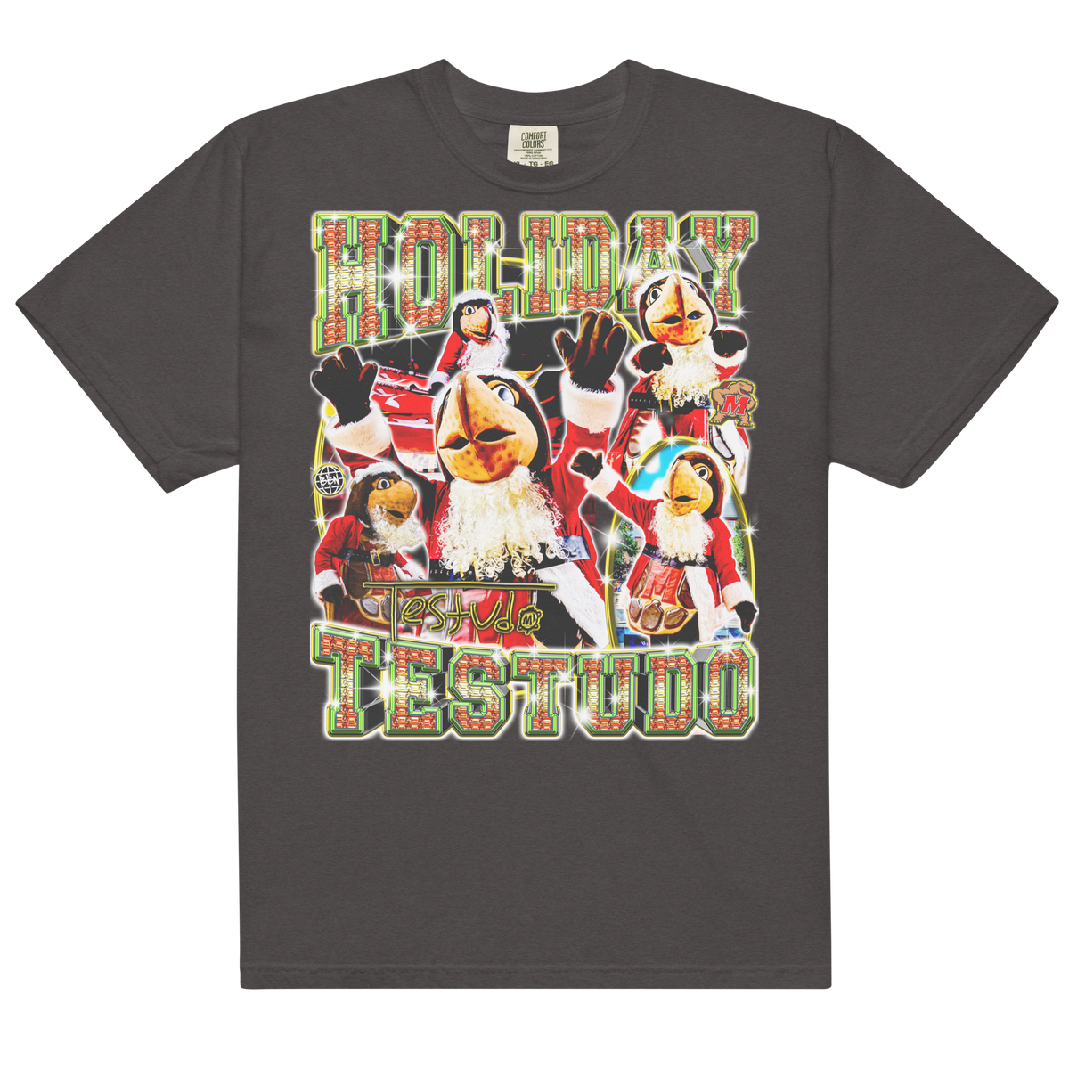 Holiday Testudo Comfort T-Shirt - Graphite - Product mockup