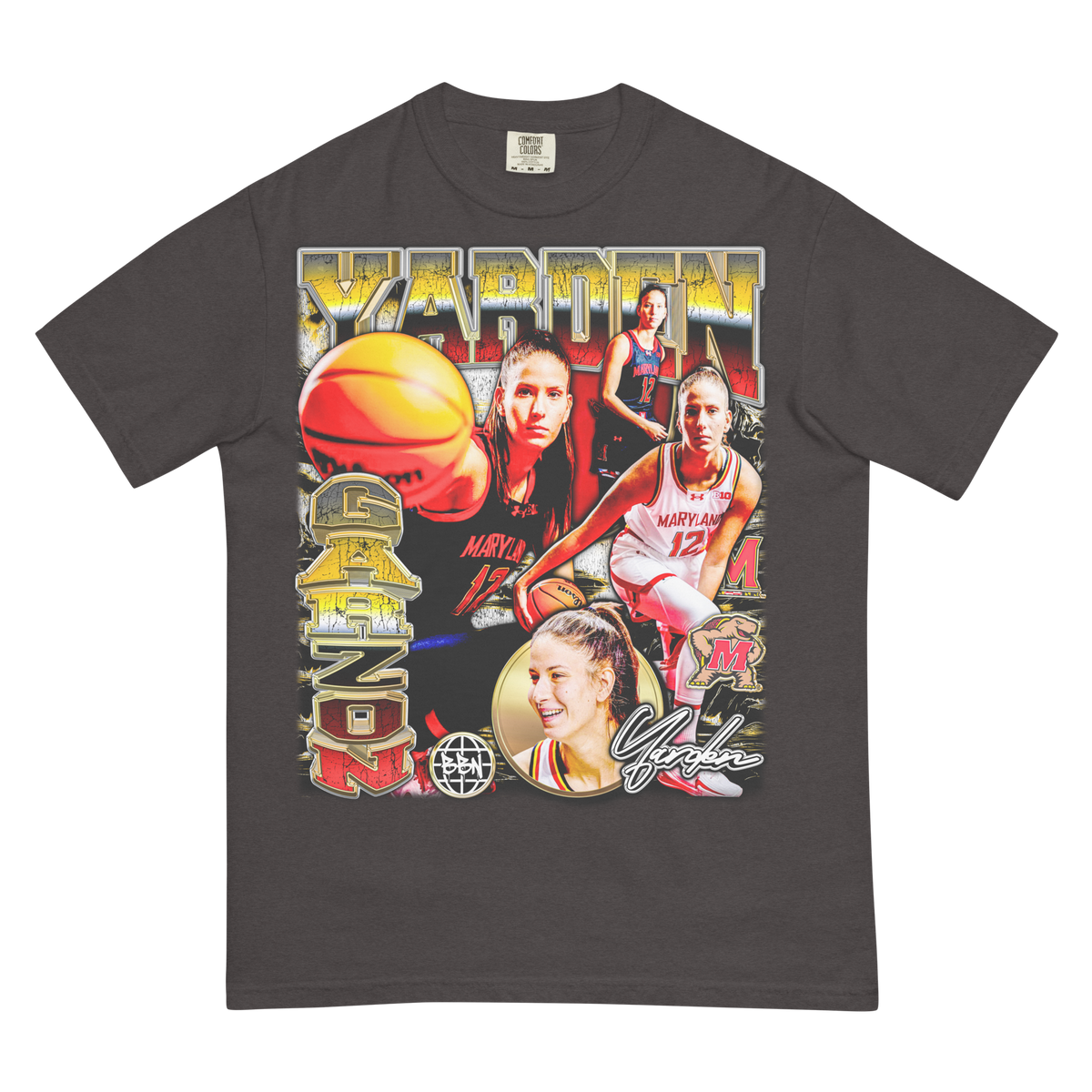 Yarden Garzon Comfort T-Shirt - Graphite - Product mockup