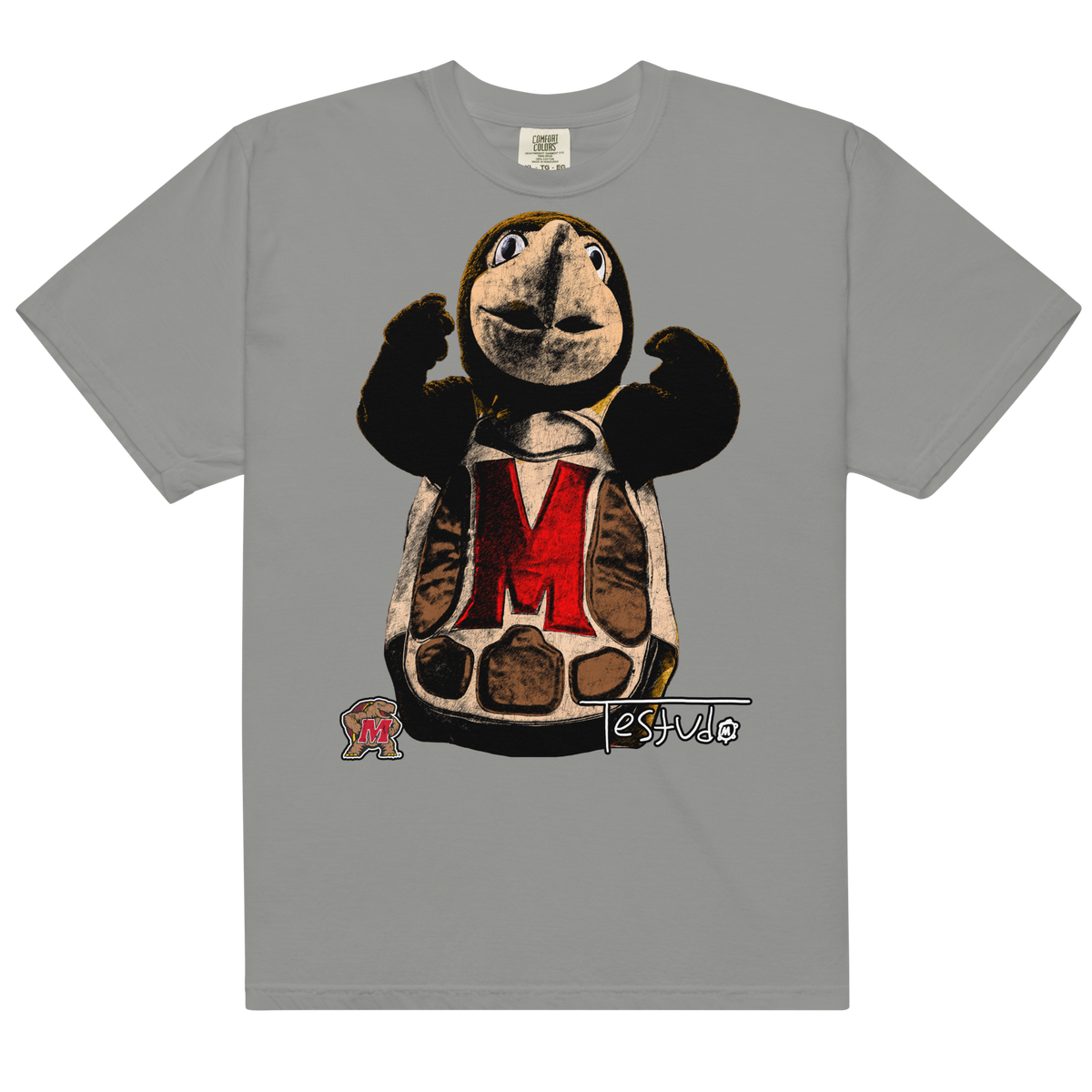 Testudo 02 Comfort T-Shirt - Grey - Product mockup