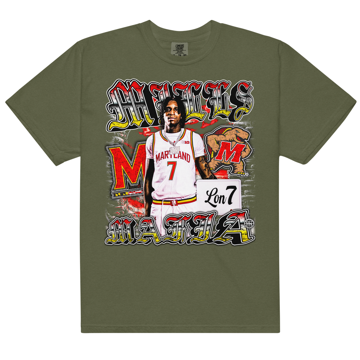 Mills Mafia Comfort Graphic Tee 001 - Hemp - Product mockup