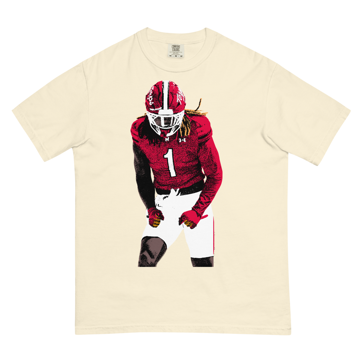 Wingate Toon Comfort Graphic Tee - Ivory - Product mockup