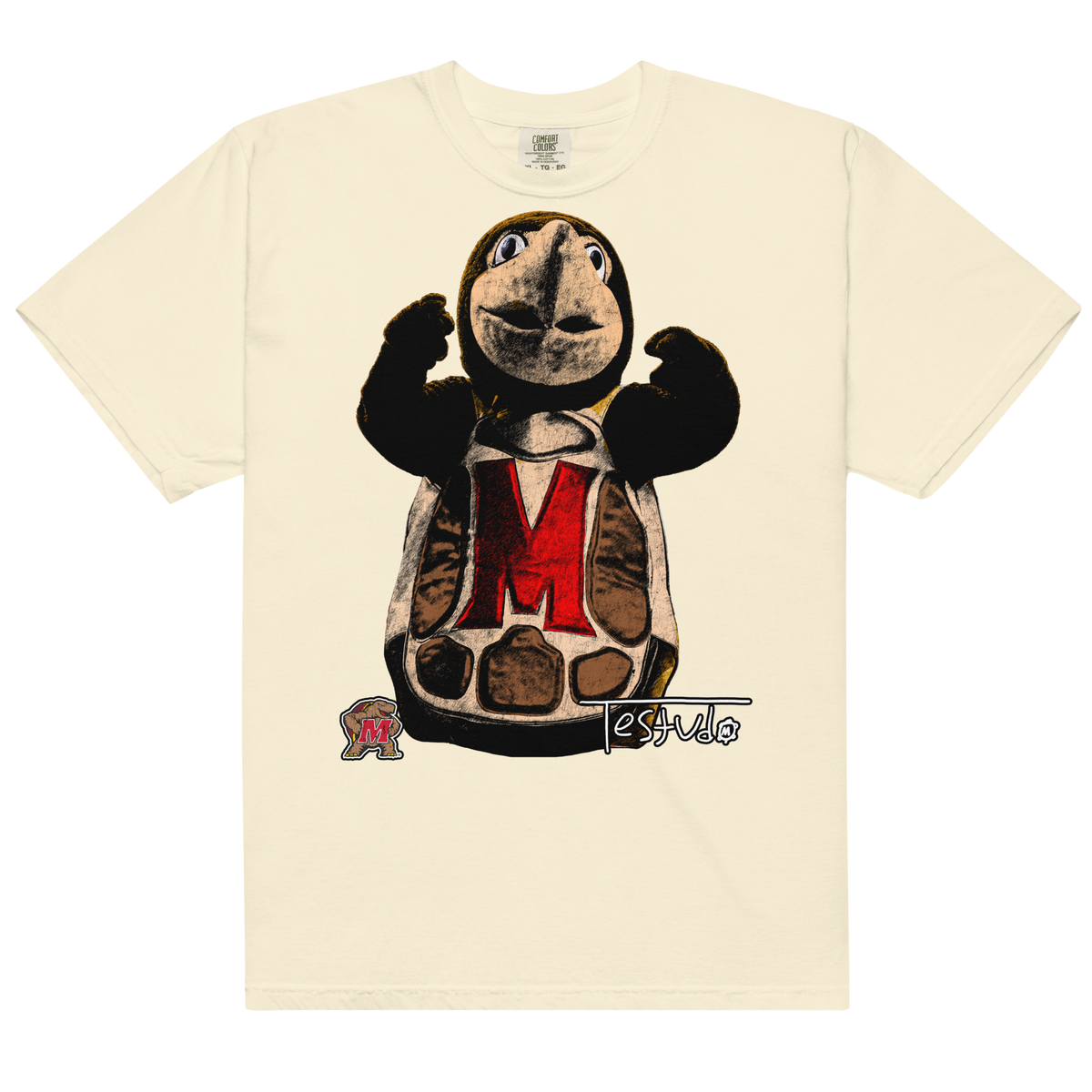 Testudo 02 Comfort T-Shirt - Ivory - Product mockup