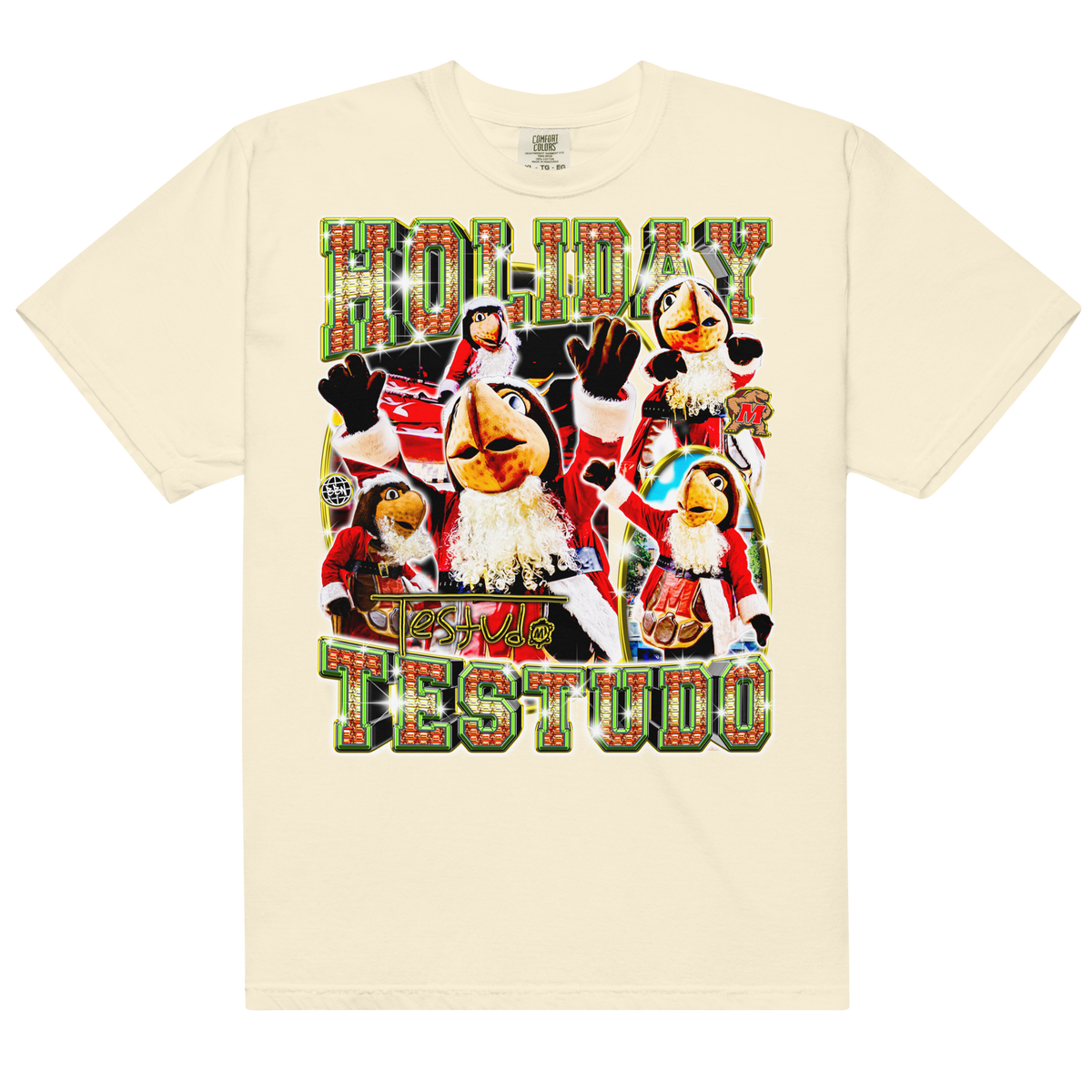 Holiday Testudo Comfort T-Shirt - Ivory - Product mockup