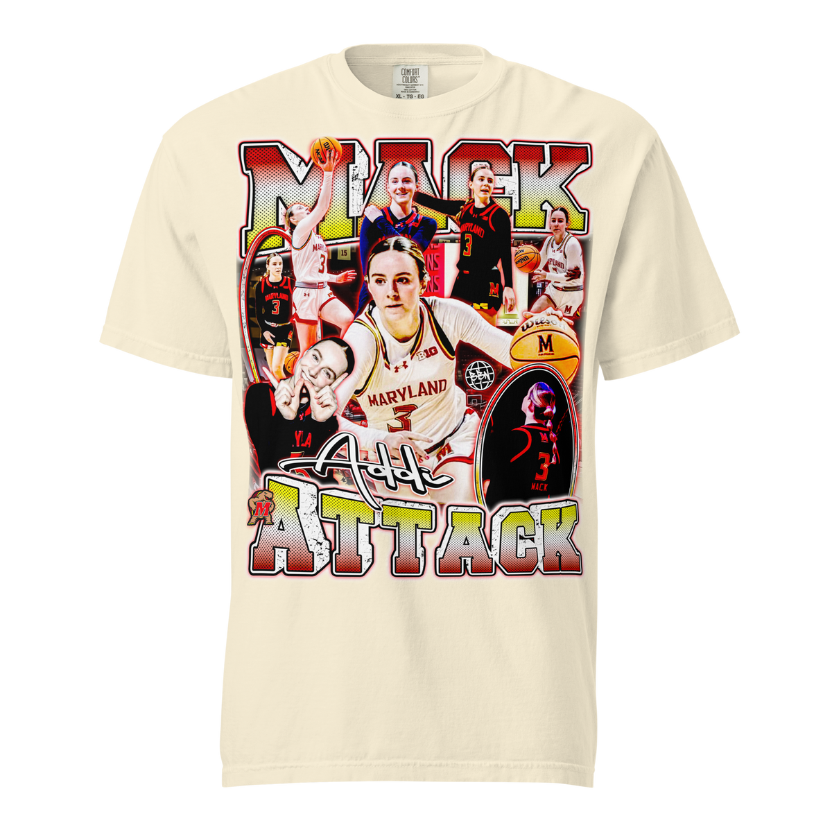 Mack Attack Comfort T-Shirt 02 - Ivory - Product mockup