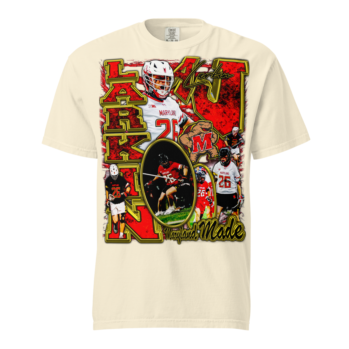 Aj Larkin Comfort Graphic T-Shirt - Ivory - Product mockup