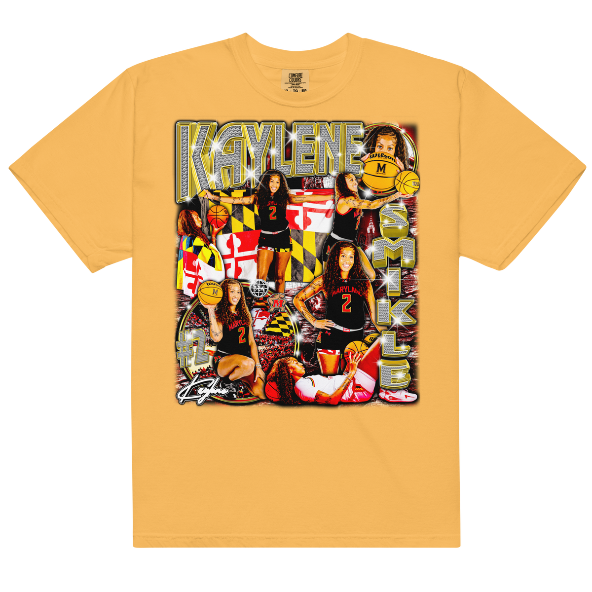 Kaylene Smikle Comfort Graphic 01 25-26' - Mustard - Product mockup