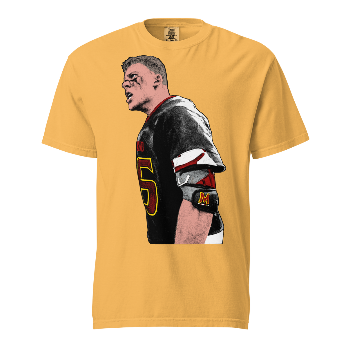Aj Larkin Graphic 02 T-Shirt - Mustard - Product mockup