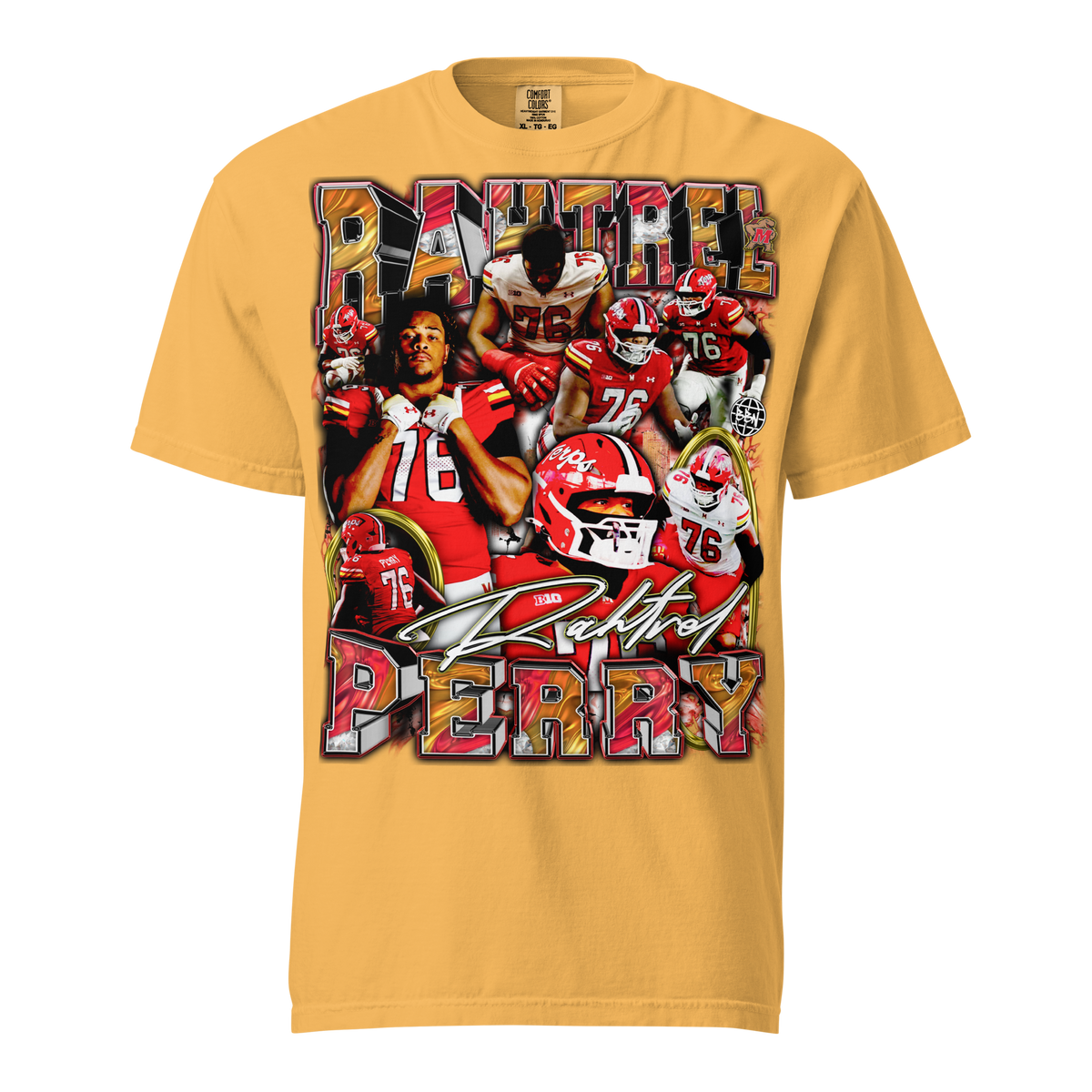 Rahtrel Perry 01 Comfort Tee - Mustard - Product mockup