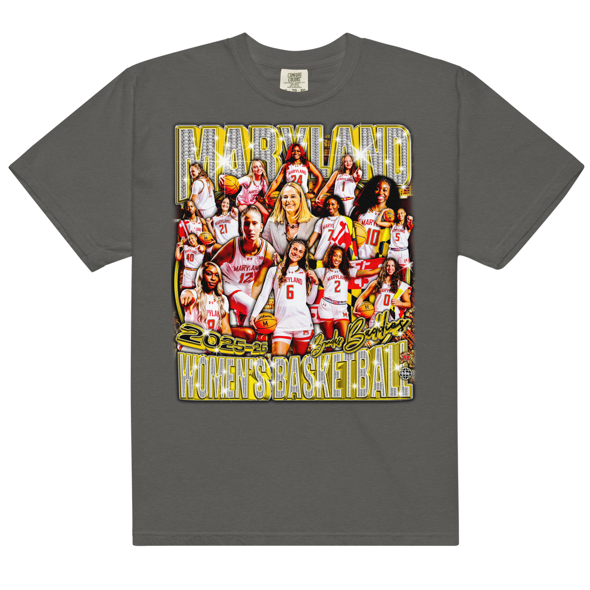 Terps Wbb 25-26' Comfort Graphic T-Shirt - Pepper - Product mockup