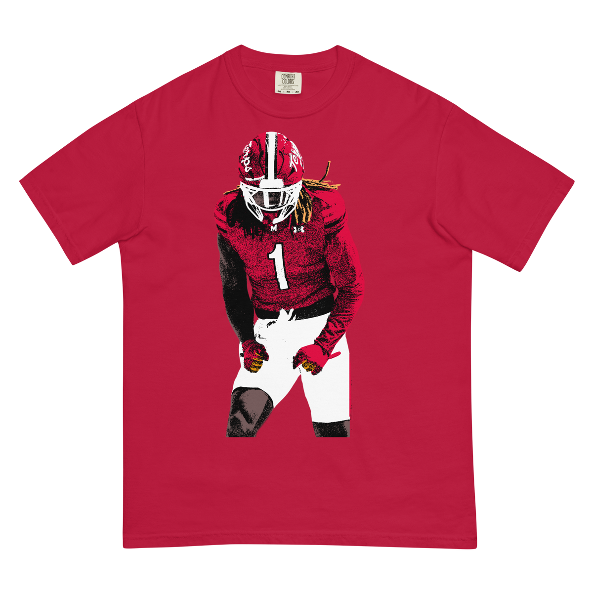 Wingate Toon Comfort Graphic Tee - Red - Product mockup