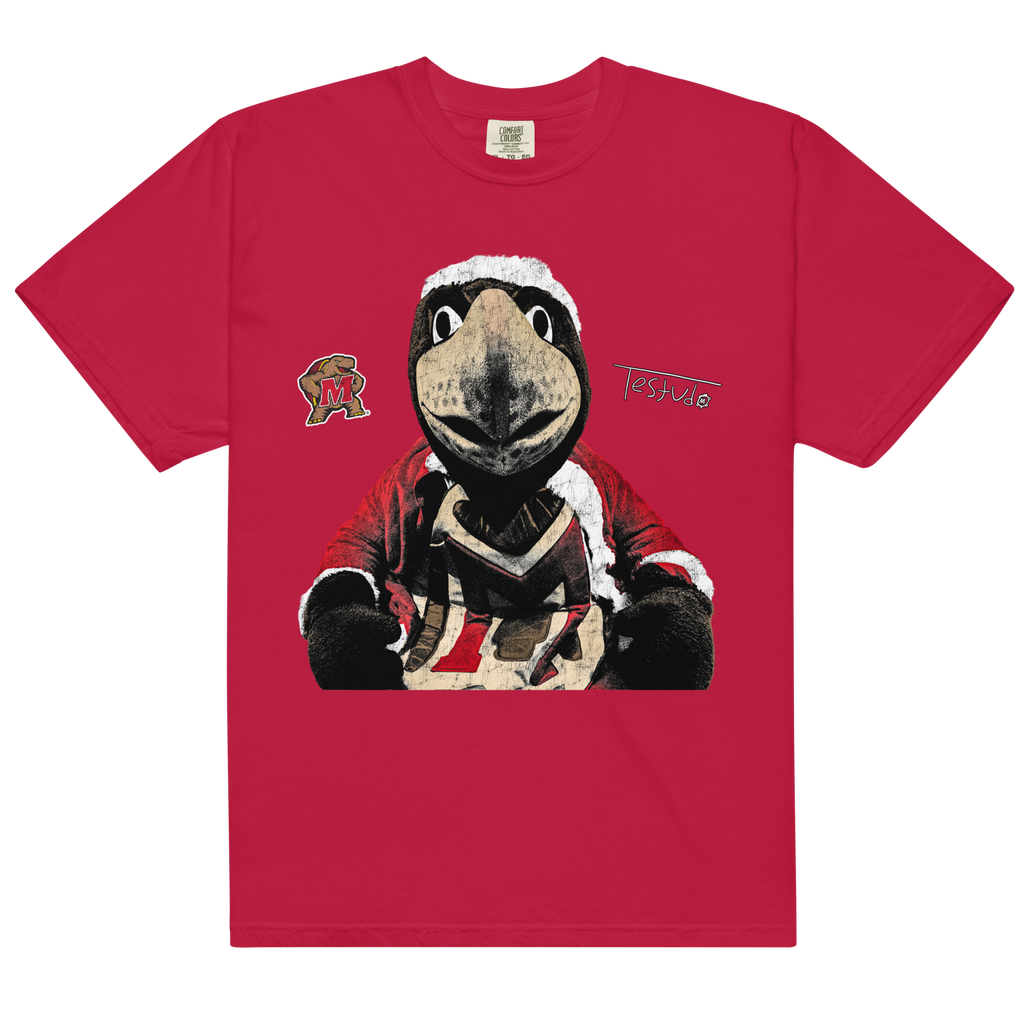 Testudo Santa Comfort T-Shirt - Black