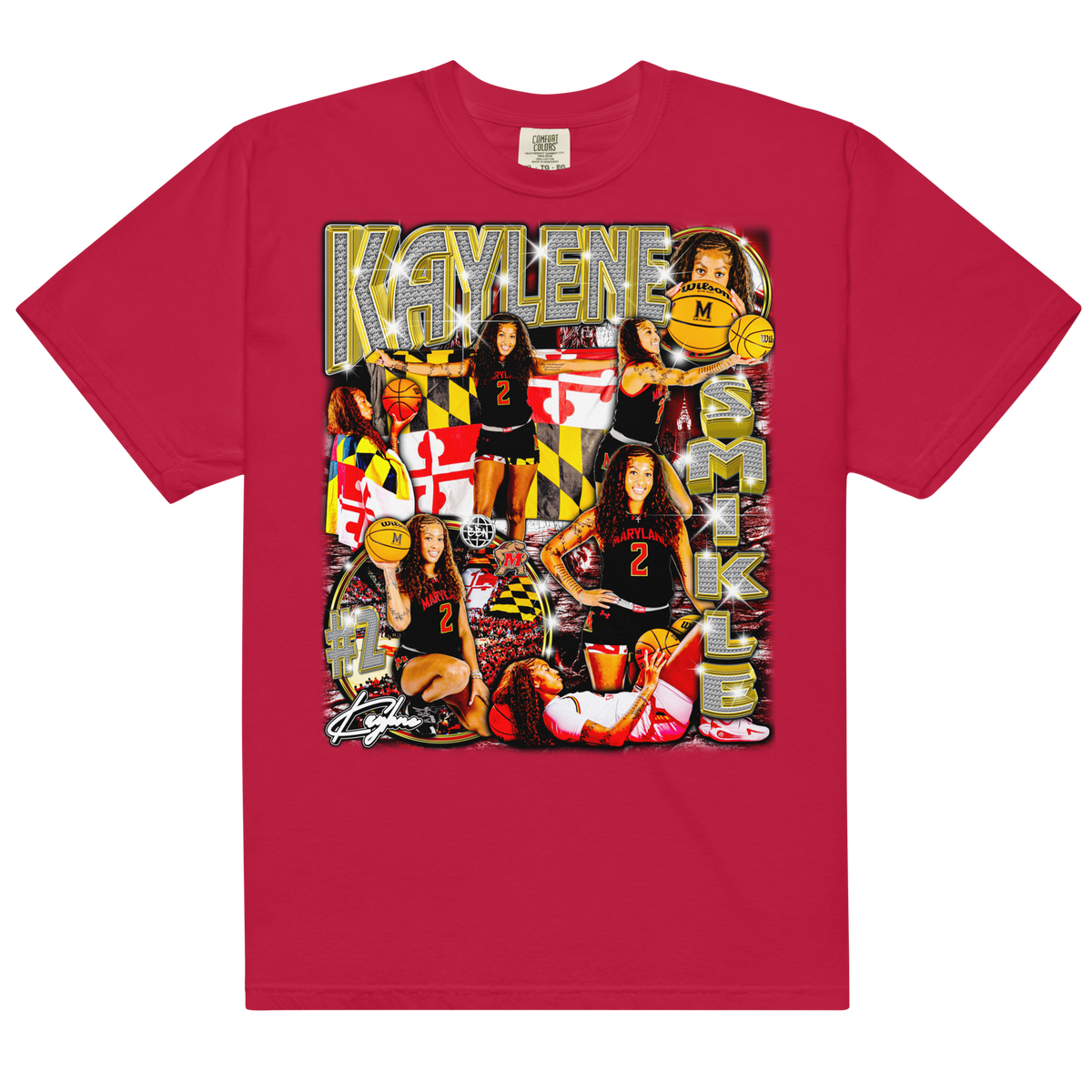 Kaylene Smikle Comfort Graphic 01 25-26' - Red - Product mockup