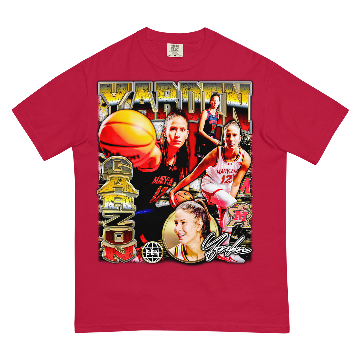 Yarden Garzon Comfort T-Shirt - Red - Product mockup