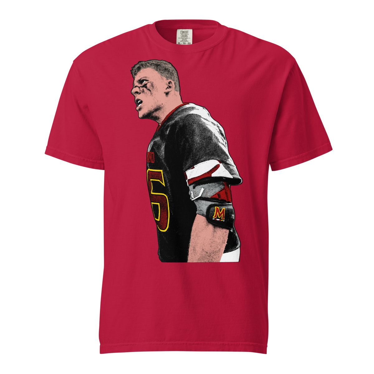 Aj Larkin Graphic 02 T-Shirt - Red - Product mockup