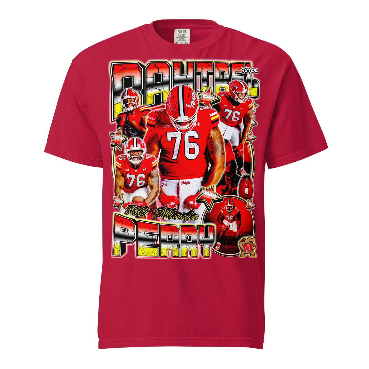 Rahtrel Perry 02 Comfort T-Shirt - Red - Product mockup