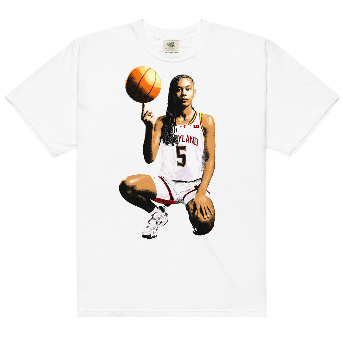 Ava McKennie Comfort Toon Graphic Tee - White - Product mockup