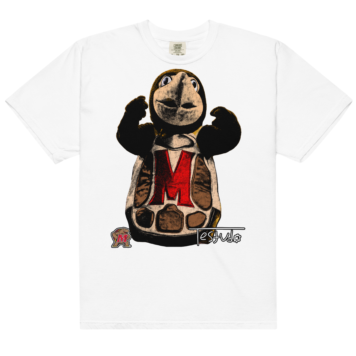 Testudo 02 Comfort T-Shirt - White - Product mockup